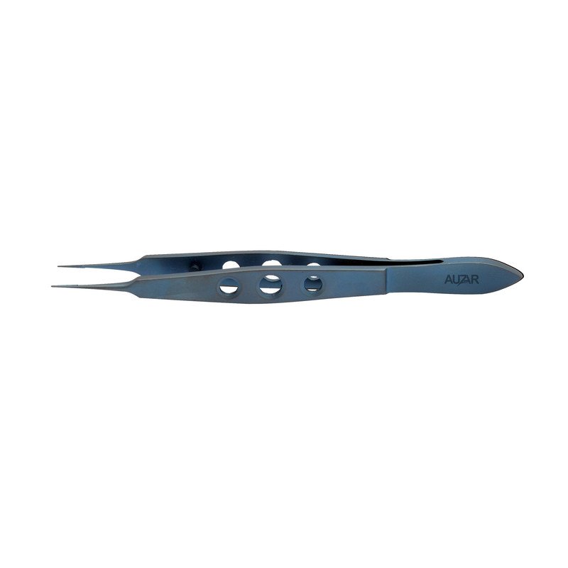 Corneal Forceps Tying Straight Flat Handle Ti